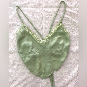 Kendall & Kiley from PacSun Women’s Light Green Crop Top